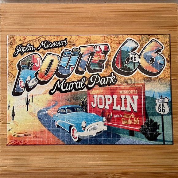 NWT Joplin Missouri Route 66 Set of Wooden Coasters - Picture 9 of 16